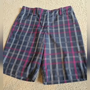 🌈 Nike Golf Dri-Fit UV Protection Plaid Print Shorts Size 6 Small $70.00
